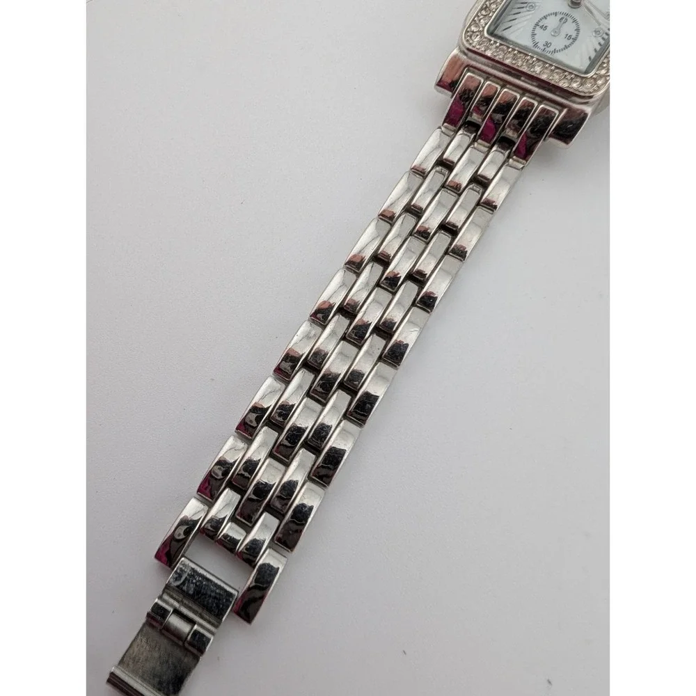 Jaclyn Smith Tank Watch Women 25mm‎ Case MOP Dial 7.5